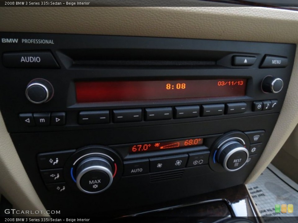 Beige Interior Controls for the 2008 BMW 3 Series 335i Sedan #78216031