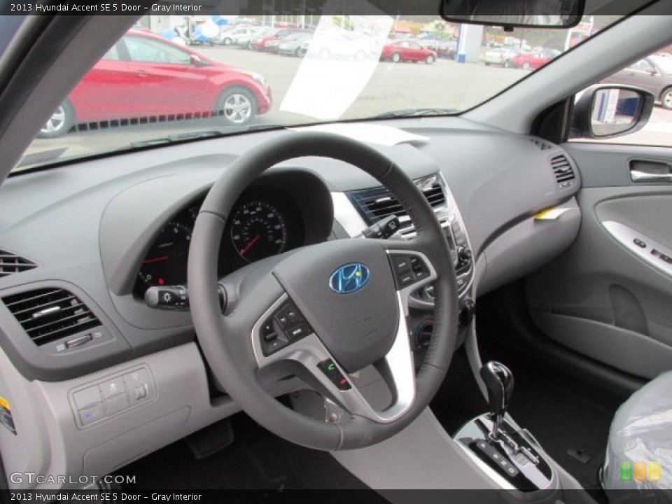 Gray Interior Dashboard for the 2013 Hyundai Accent SE 5 Door #78216400