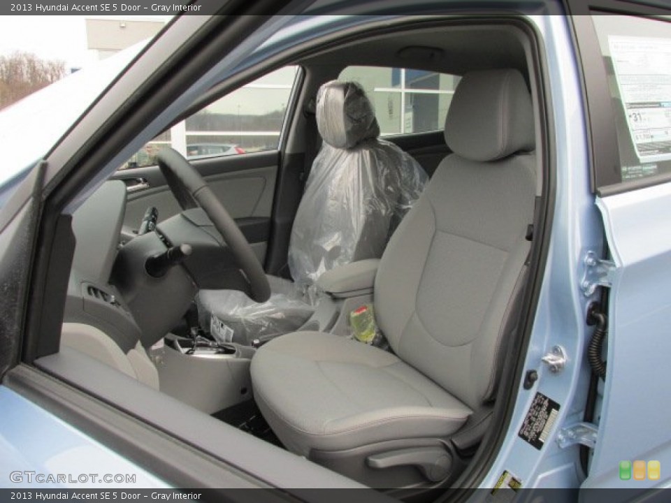 Gray Interior Front Seat for the 2013 Hyundai Accent SE 5 Door #78216442