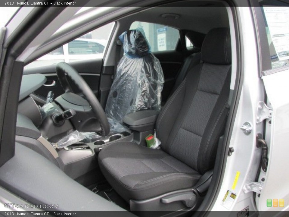 Black Interior Front Seat for the 2013 Hyundai Elantra GT #78216649