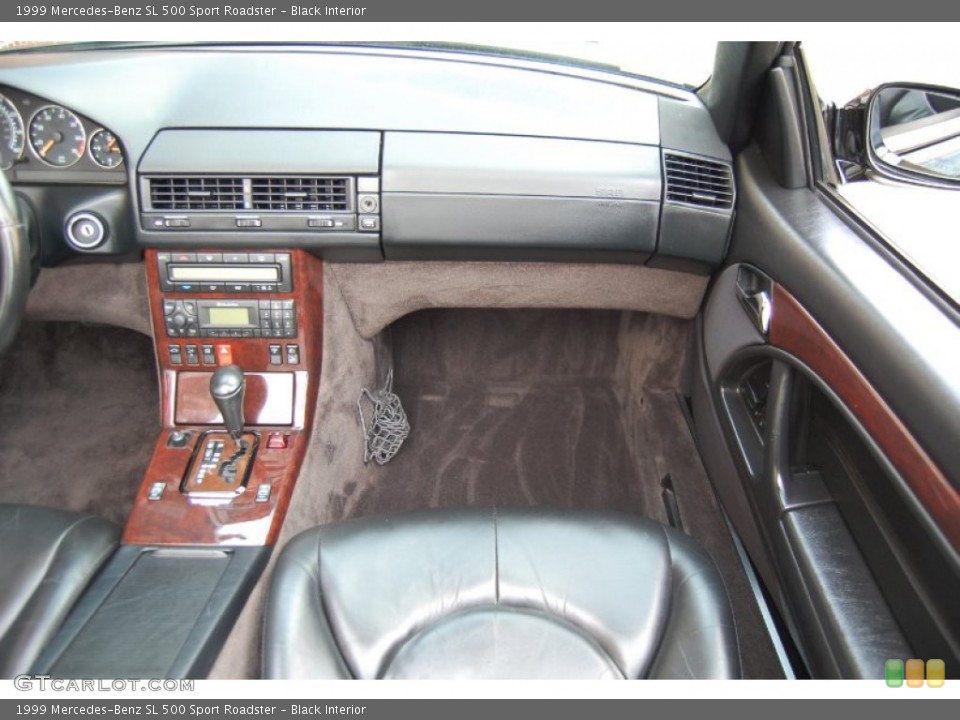 Black Interior Dashboard for the 1999 Mercedes-Benz SL 500 Sport Roadster #78217336