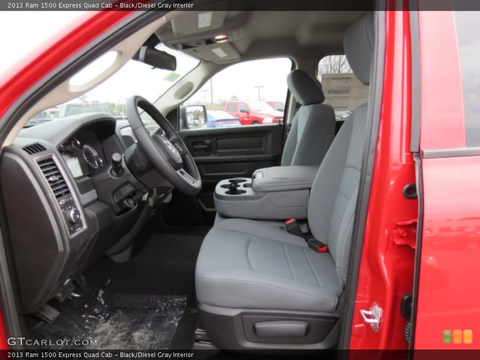 Black/Diesel Gray Interior Photo for the 2013 Ram 1500 Express Quad Cab #78218648