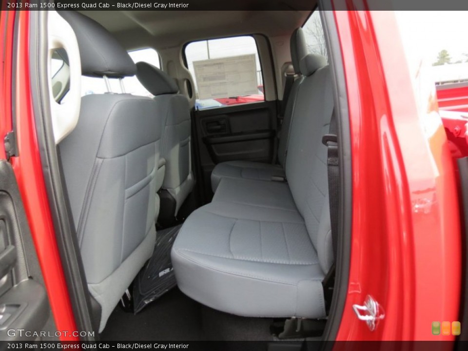 Black/Diesel Gray Interior Rear Seat for the 2013 Ram 1500 Express Quad Cab #78218674
