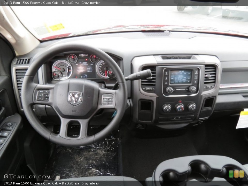 Black/Diesel Gray Interior Dashboard for the 2013 Ram 1500 Express Quad Cab #78218707
