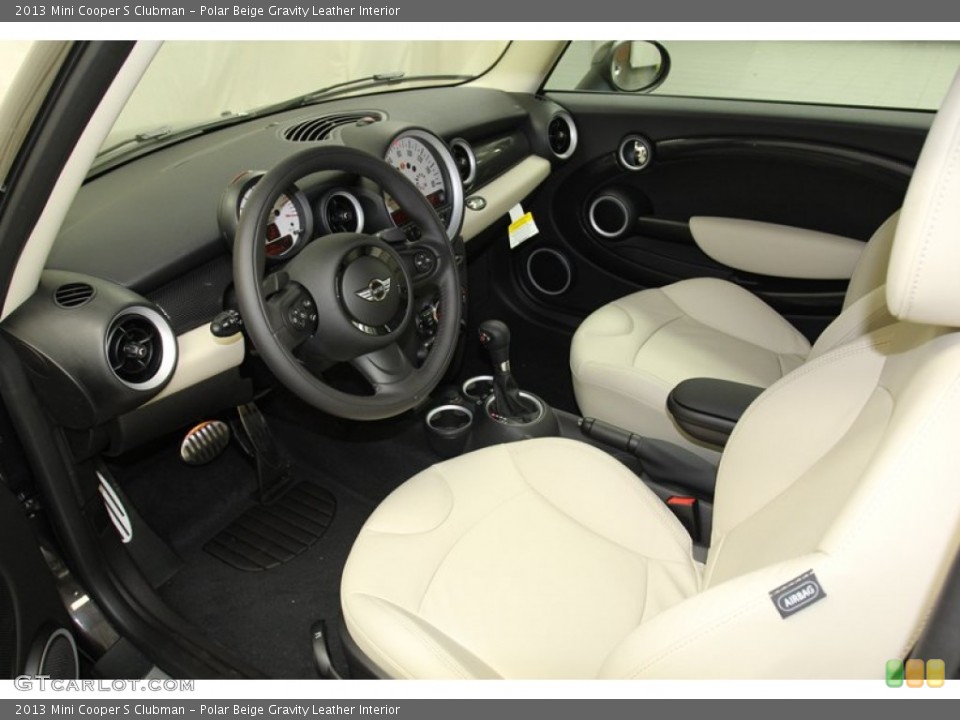 Polar Beige Gravity Leather Interior Prime Interior for the 2013 Mini Cooper S Clubman #78218878