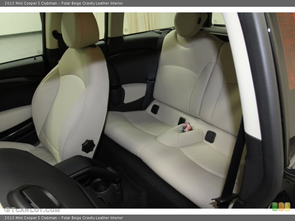 Polar Beige Gravity Leather Interior Rear Seat for the 2013 Mini Cooper S Clubman #78218893