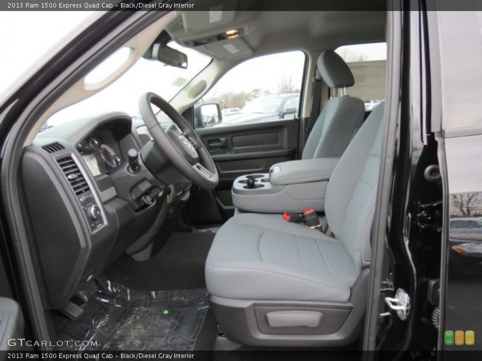 Black/Diesel Gray Interior Photo for the 2013 Ram 1500 Express Quad Cab #78218917