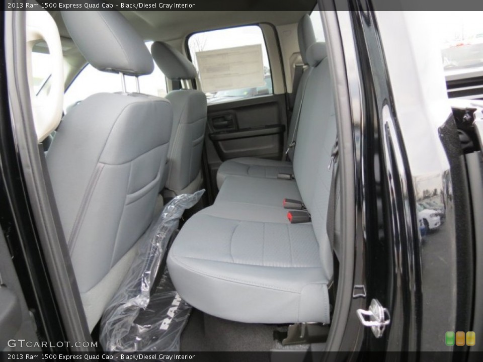 Black/Diesel Gray Interior Rear Seat for the 2013 Ram 1500 Express Quad Cab #78218932
