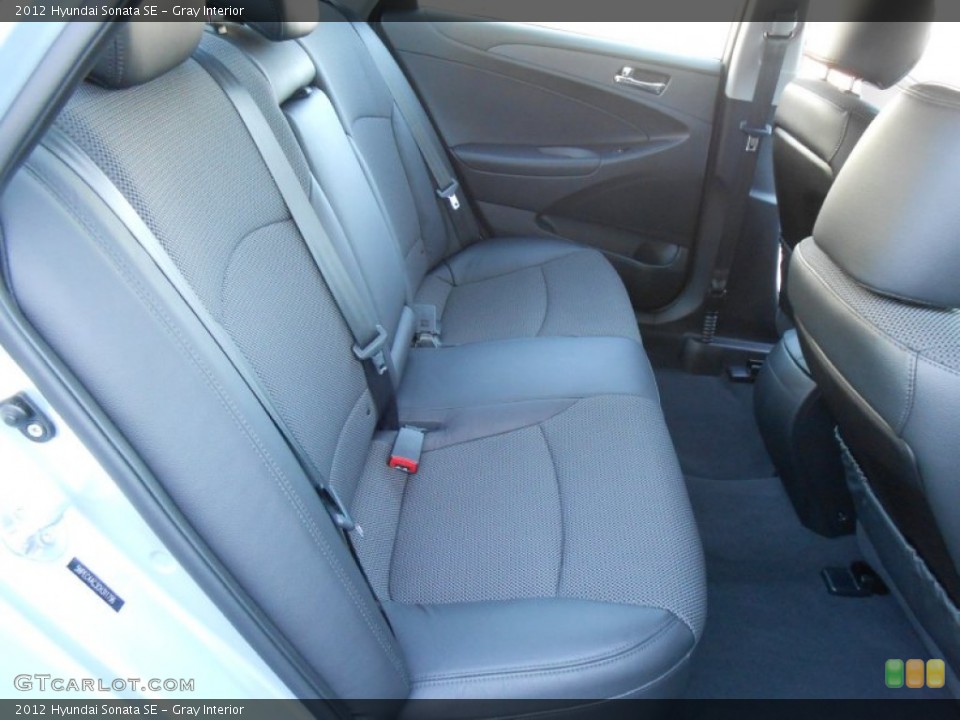 Gray Interior Rear Seat for the 2012 Hyundai Sonata SE #78219054