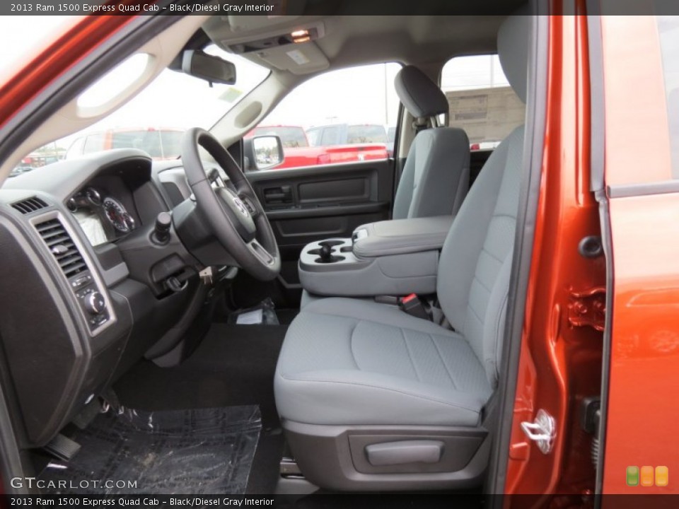 Black/Diesel Gray Interior Photo for the 2013 Ram 1500 Express Quad Cab #78219181