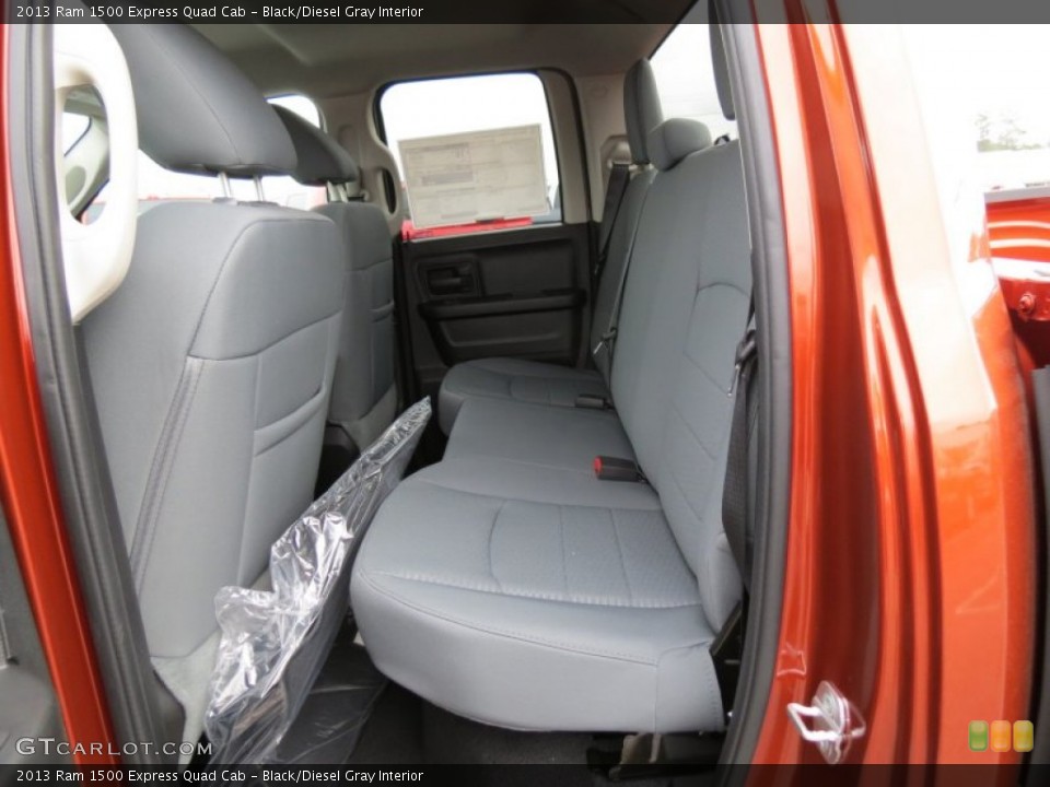 Black/Diesel Gray Interior Rear Seat for the 2013 Ram 1500 Express Quad Cab #78219205