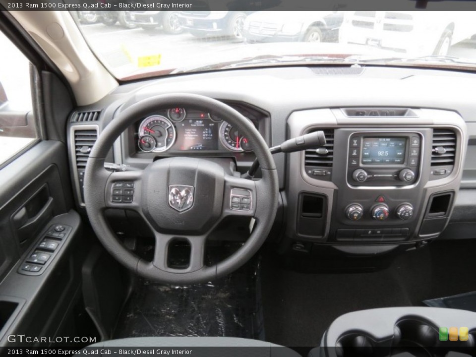 Black/Diesel Gray Interior Dashboard for the 2013 Ram 1500 Express Quad Cab #78219235