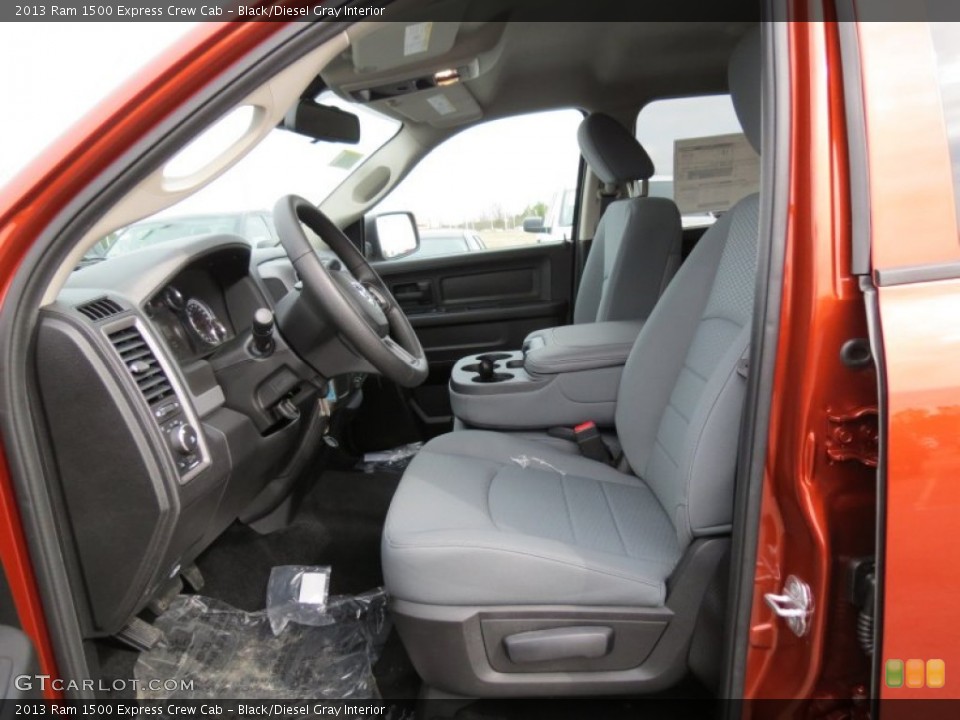 Black/Diesel Gray Interior Photo for the 2013 Ram 1500 Express Crew Cab #78219715