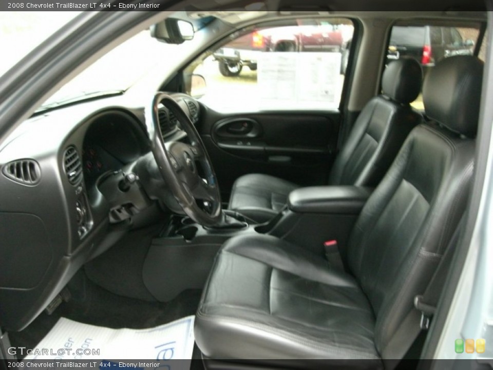 Ebony Interior Front Seat for the 2008 Chevrolet TrailBlazer LT 4x4 #78219855