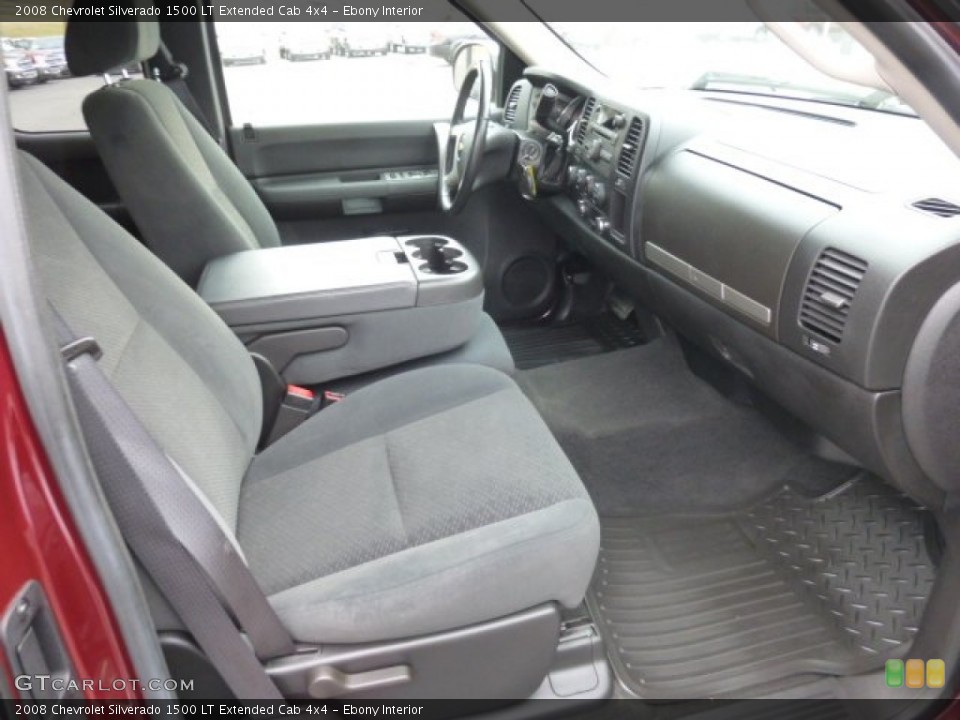 Ebony Interior Photo for the 2008 Chevrolet Silverado 1500 LT Extended Cab 4x4 #78220825