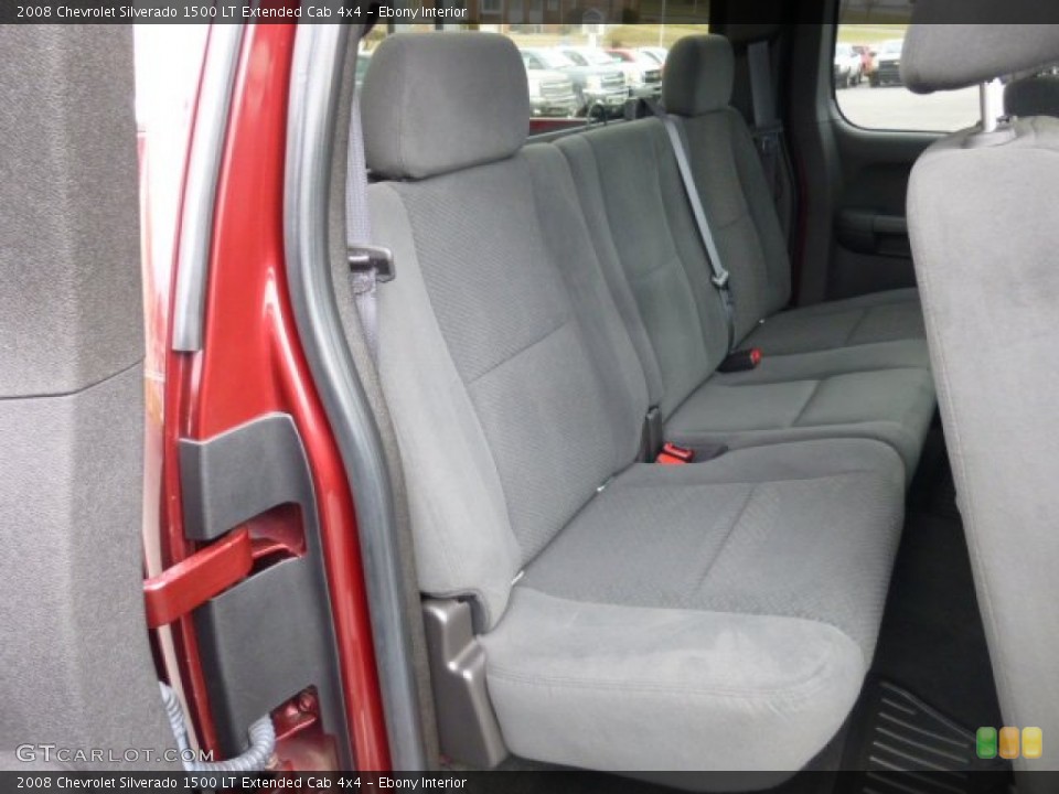 Ebony Interior Rear Seat for the 2008 Chevrolet Silverado 1500 LT Extended Cab 4x4 #78220864