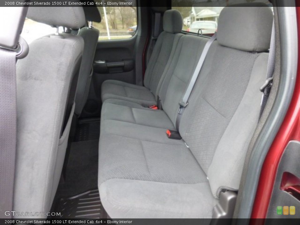 Ebony Interior Rear Seat for the 2008 Chevrolet Silverado 1500 LT Extended Cab 4x4 #78220895