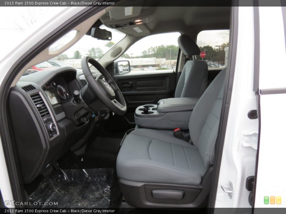 Black/Diesel Gray Interior Photo for the 2013 Ram 1500 Express Crew Cab #78220955