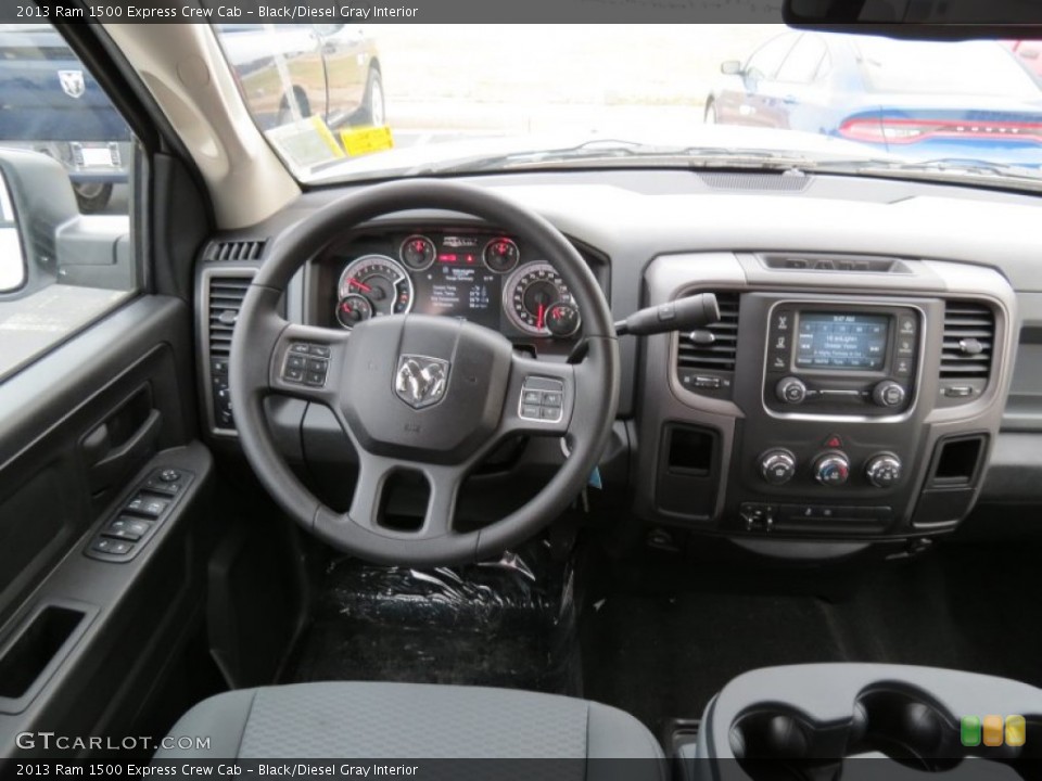 Black/Diesel Gray Interior Dashboard for the 2013 Ram 1500 Express Crew Cab #78221004