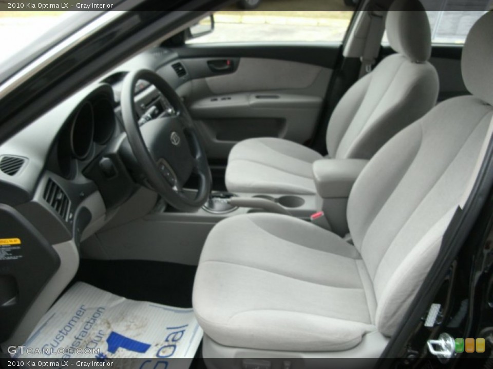 Gray Interior Front Seat for the 2010 Kia Optima LX #78221134