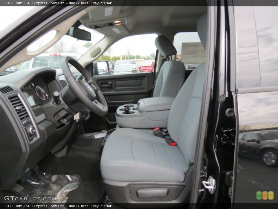 Black/Diesel Gray Interior Photo for the 2013 Ram 1500 Express Crew Cab #78221253