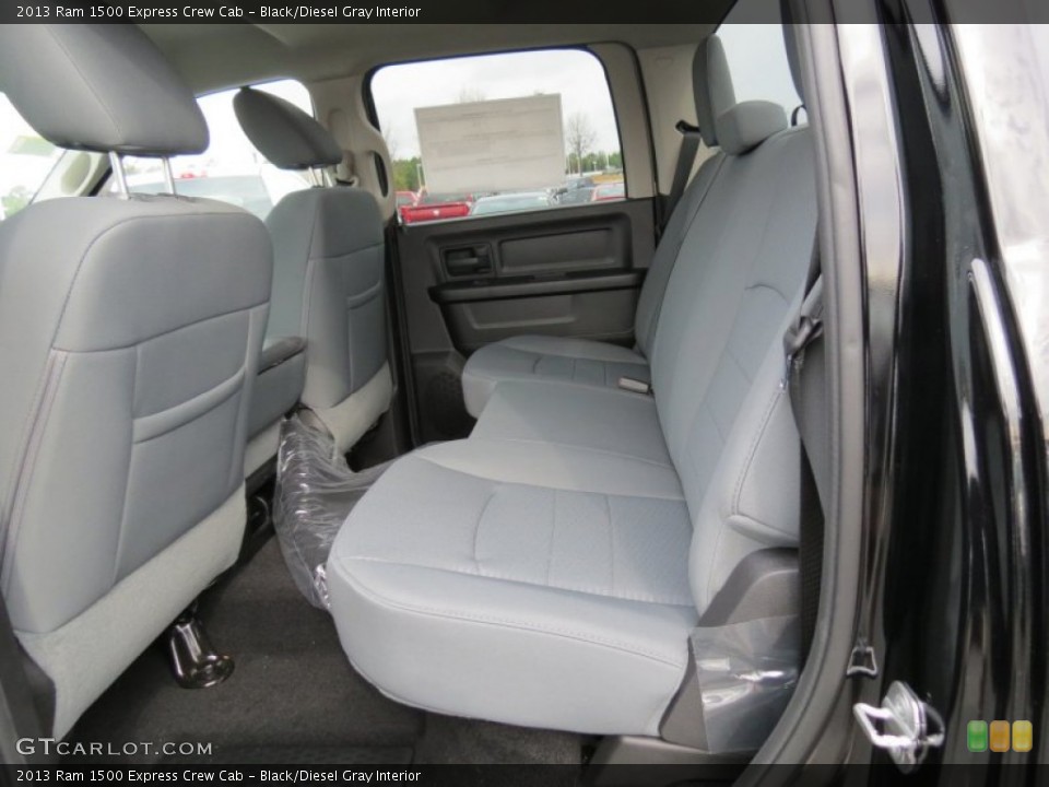 Black/Diesel Gray Interior Rear Seat for the 2013 Ram 1500 Express Crew Cab #78221279