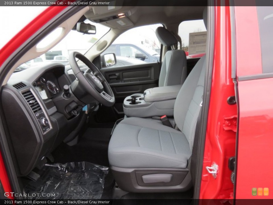 Black/Diesel Gray Interior Photo for the 2013 Ram 1500 Express Crew Cab #78221530