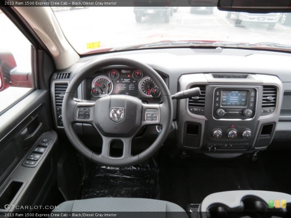 Black/Diesel Gray Interior Dashboard for the 2013 Ram 1500 Express Crew Cab #78221574