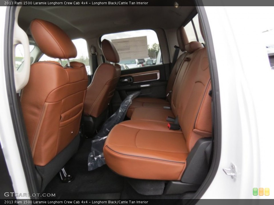 Longhorn Black/Cattle Tan Interior Rear Seat for the 2013 Ram 1500 Laramie Longhorn Crew Cab 4x4 #78222090