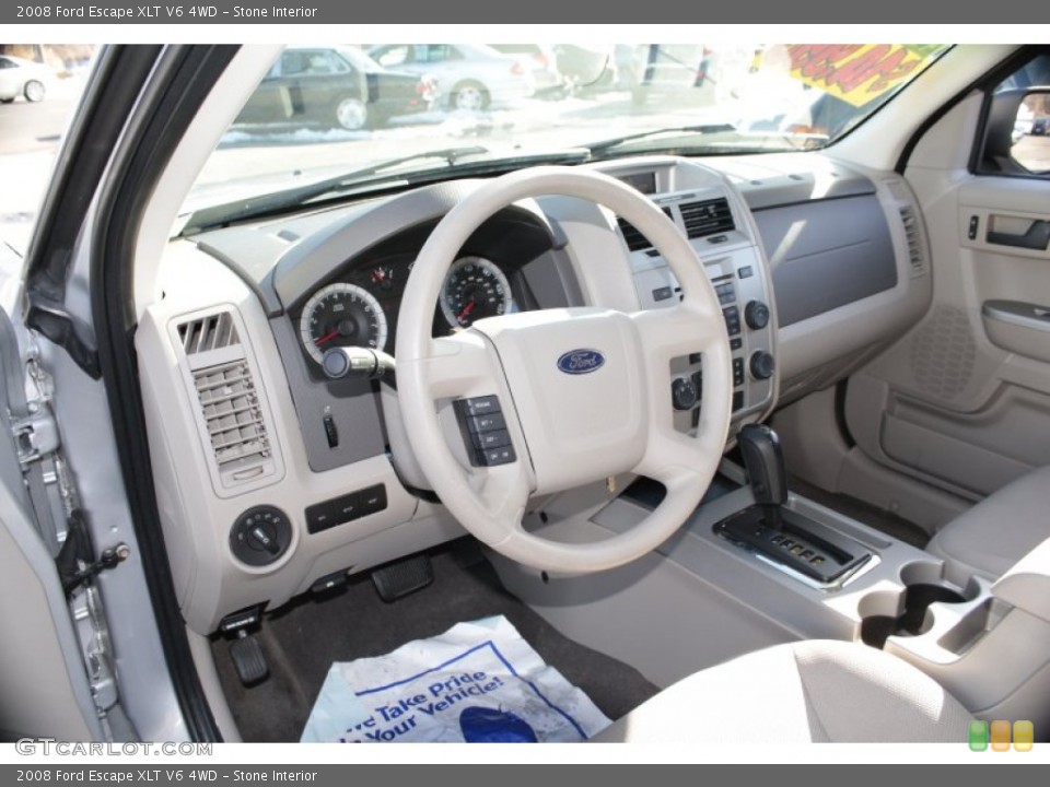 Stone Interior Prime Interior for the 2008 Ford Escape XLT V6 4WD #78222099