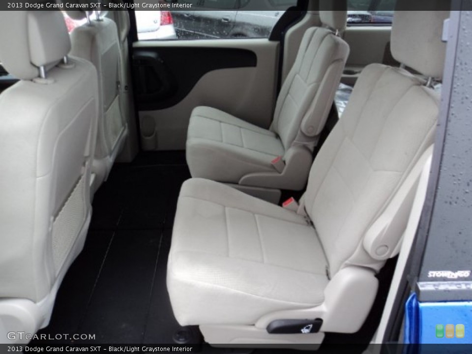 Black/Light Graystone Interior Rear Seat for the 2013 Dodge Grand Caravan SXT #78222289