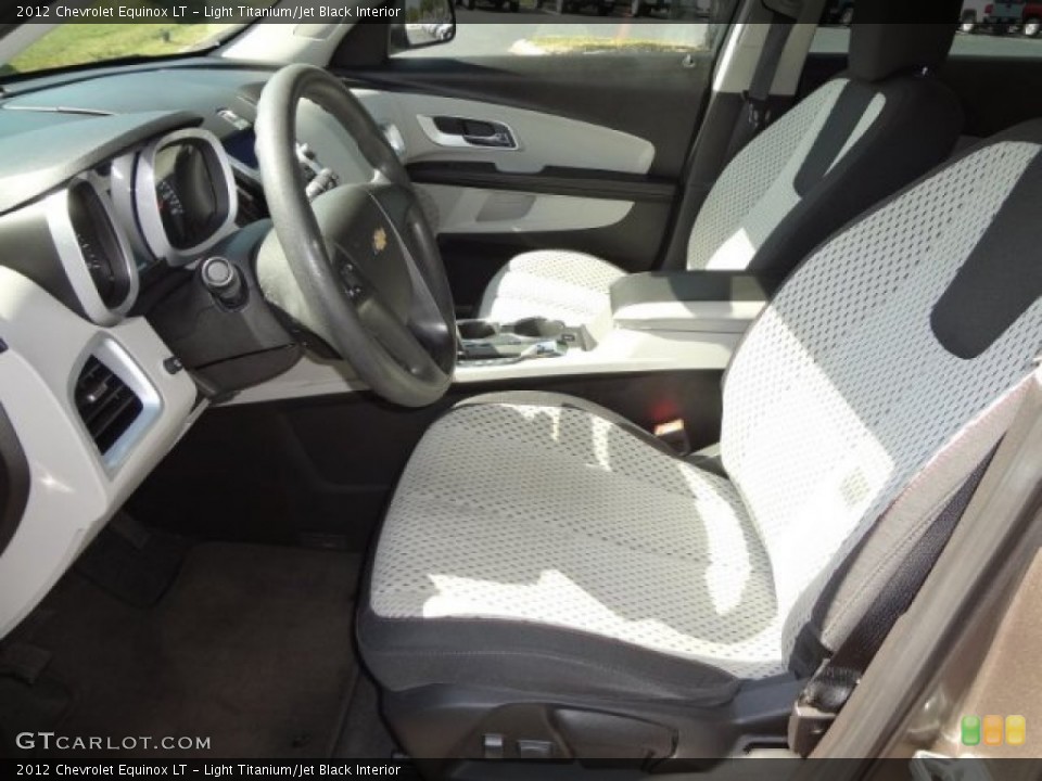 Light Titanium/Jet Black Interior Front Seat for the 2012 Chevrolet Equinox LT #78222523