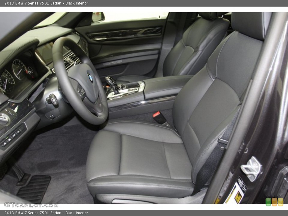 Black Interior Front Seat for the 2013 BMW 7 Series 750Li Sedan #78222661