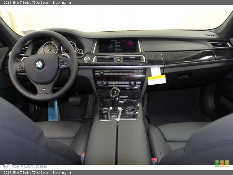 Black Interior Dashboard for the 2013 BMW 7 Series 750Li Sedan #78222680