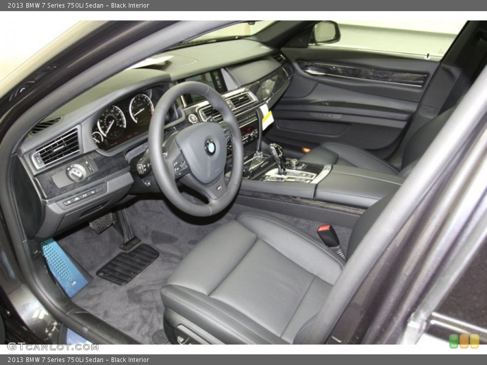 Black Interior Prime Interior for the 2013 BMW 7 Series 750Li Sedan #78222857