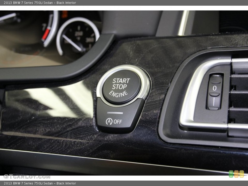 Black Interior Controls for the 2013 BMW 7 Series 750Li Sedan #78223105
