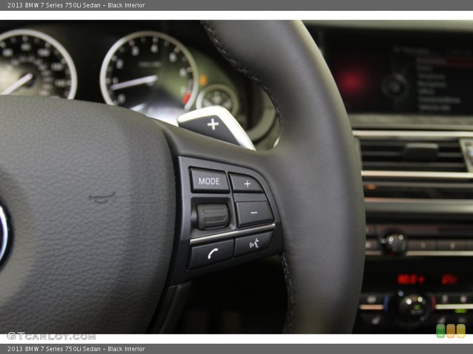 Black Interior Controls for the 2013 BMW 7 Series 750Li Sedan #78223128