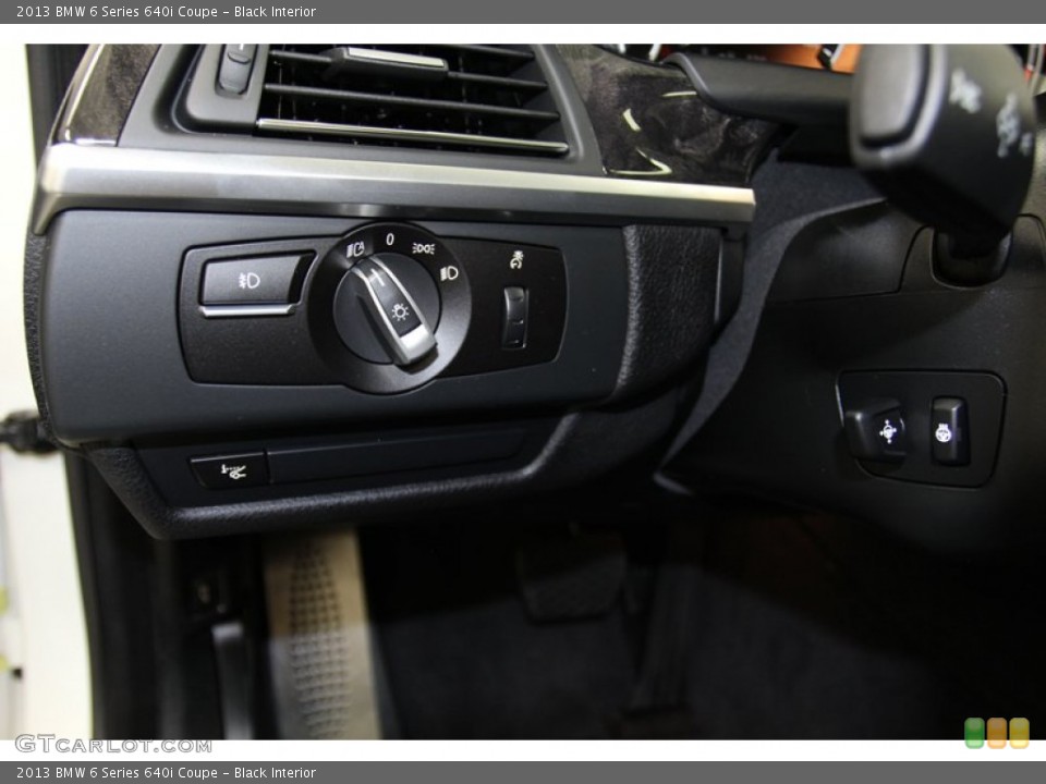 Black Interior Controls for the 2013 BMW 6 Series 640i Coupe #78223830
