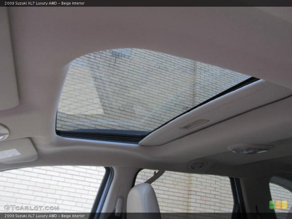 Beige Interior Sunroof for the 2009 Suzuki XL7 Luxury AWD #78224312