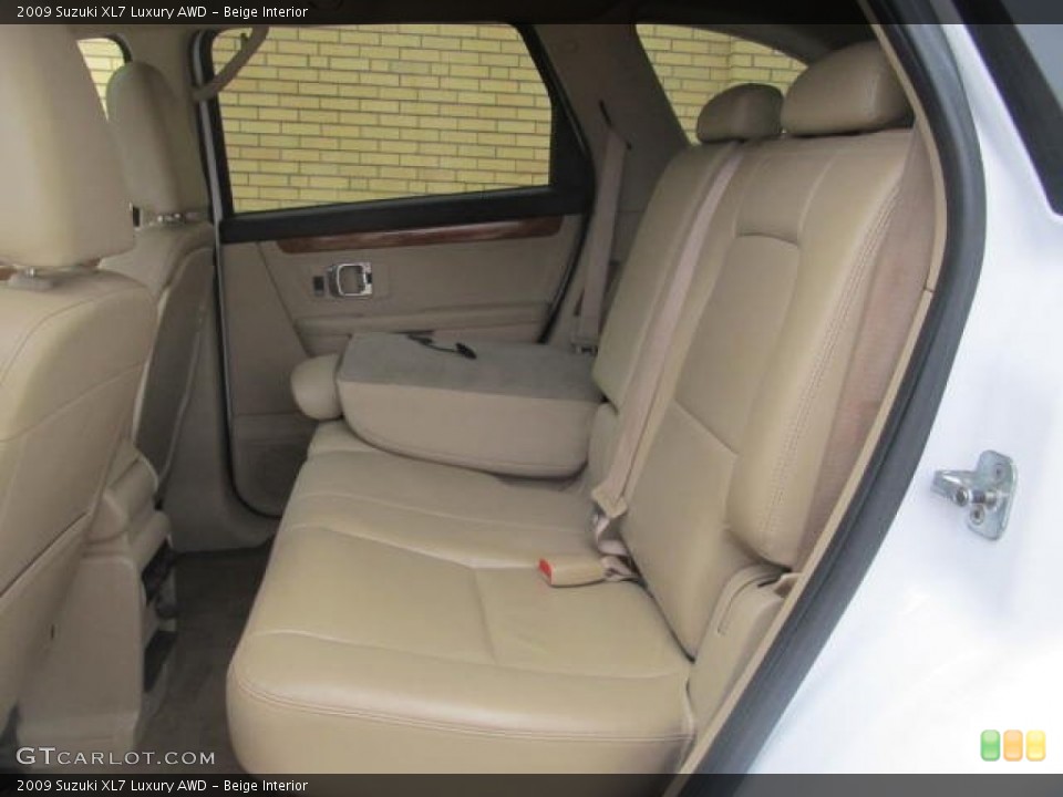 Beige Interior Rear Seat for the 2009 Suzuki XL7 Luxury AWD #78224361