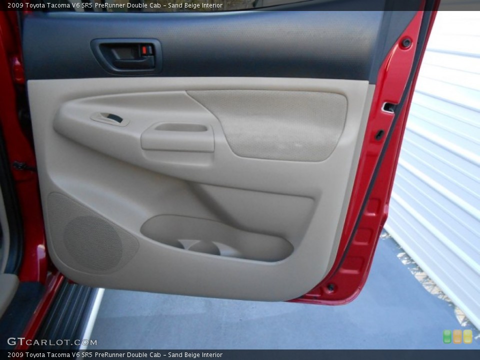 Sand Beige Interior Door Panel for the 2009 Toyota Tacoma V6 SR5 PreRunner Double Cab #78225953