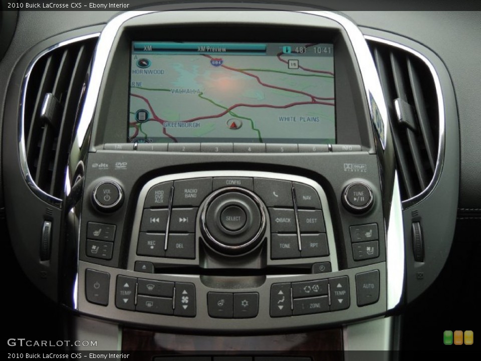 Ebony Interior Controls for the 2010 Buick LaCrosse CXS #78226138