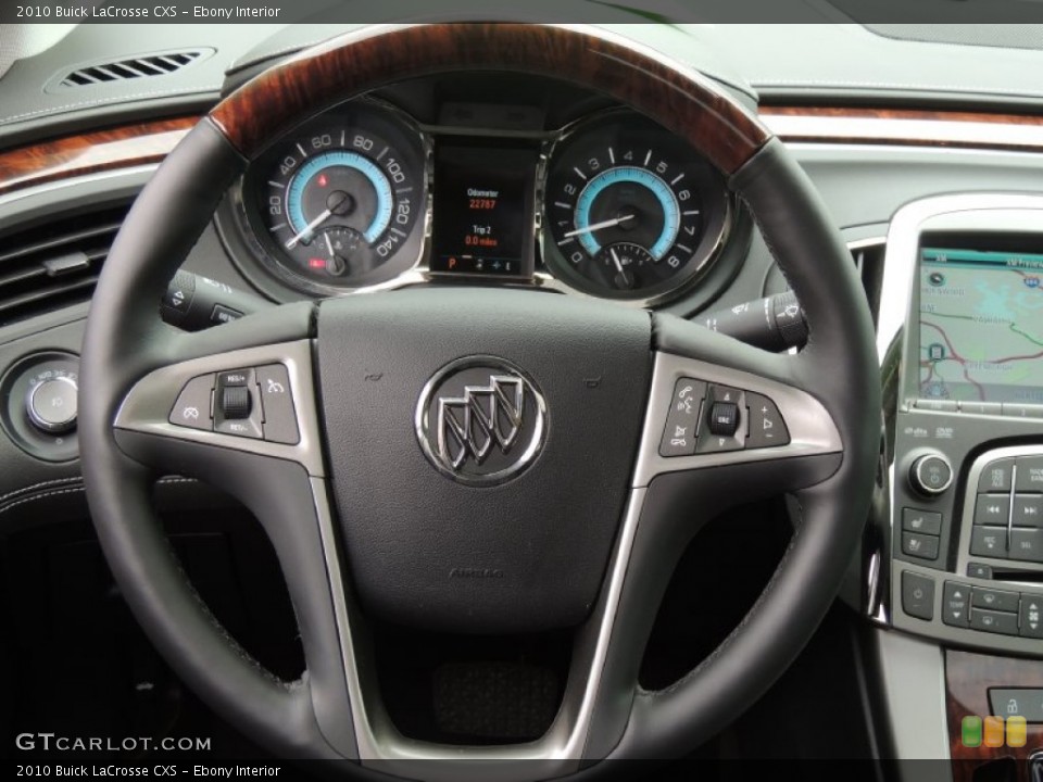 Ebony Interior Steering Wheel for the 2010 Buick LaCrosse CXS #78226207