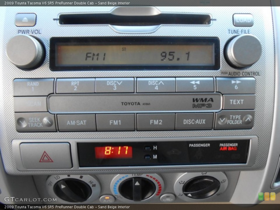 Sand Beige Interior Audio System for the 2009 Toyota Tacoma V6 SR5 PreRunner Double Cab #78226216