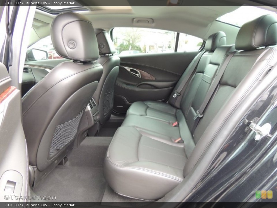 Ebony Interior Rear Seat for the 2010 Buick LaCrosse CXS #78226302