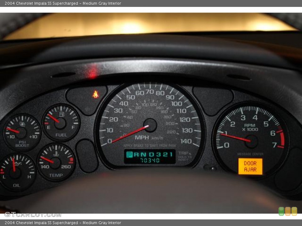 Medium Gray Interior Gauges for the 2004 Chevrolet Impala SS Supercharged #78226687