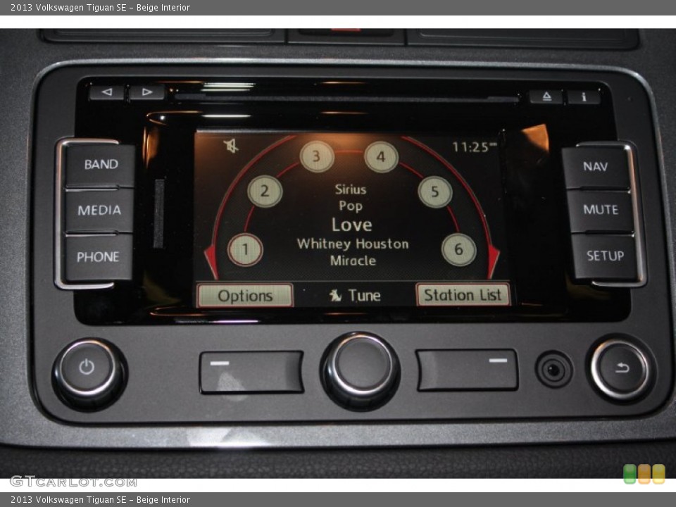 Beige Interior Controls for the 2013 Volkswagen Tiguan SE #78227681