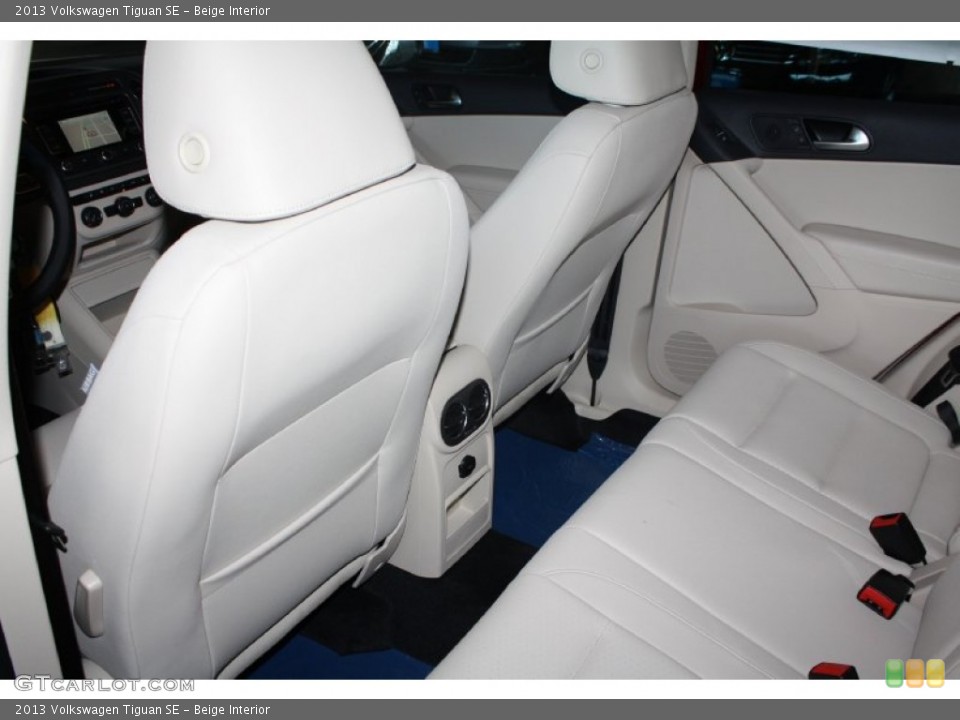 Beige Interior Rear Seat for the 2013 Volkswagen Tiguan SE #78227944