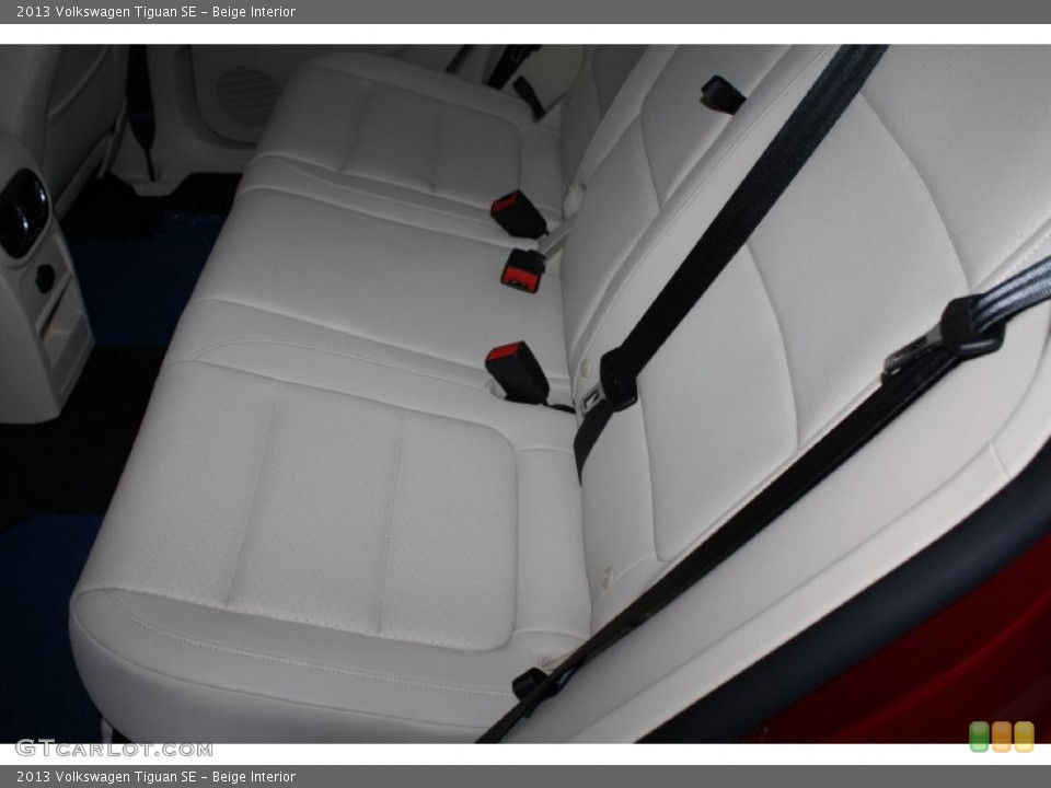 Beige Interior Rear Seat for the 2013 Volkswagen Tiguan SE #78227966