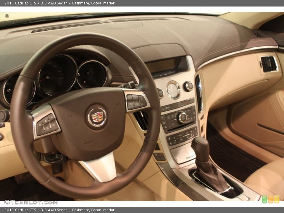 Cashmere/Cocoa Interior Dashboard for the 2013 Cadillac CTS 4 3.0 AWD Sedan #78228199